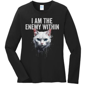 I Am The Enemy Within Kamala Harris 2024 Ladies Long Sleeve Shirt