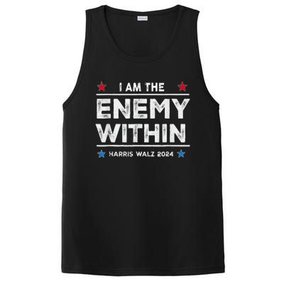 I Am The Enemy Within Harris Walz 2024 Merch PosiCharge Competitor Tank