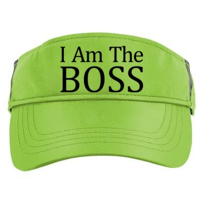 I Am The Boss Great Gift Funny Gift Adult Drive Performance Visor