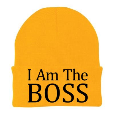 I Am The Boss Great Gift Funny Gift Knit Cap Winter Beanie