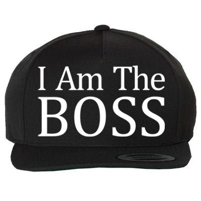 I Am The Boss Great Gift Funny Gift Wool Snapback Cap