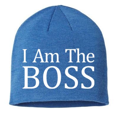 I Am The Boss Great Gift Funny Gift Sustainable Beanie