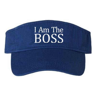 I Am The Boss Great Gift Funny Gift Valucap Bio-Washed Visor