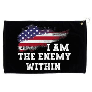 I Am The Enemy Within Grommeted Golf Towel