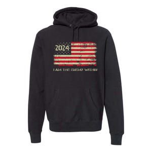 I Am The Enemy Within Kamala Harris Cat Lady President Us Premium Hoodie