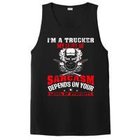 Im A Trucker My Level Of Sarcasm Depends On Your Level Of PosiCharge Competitor Tank