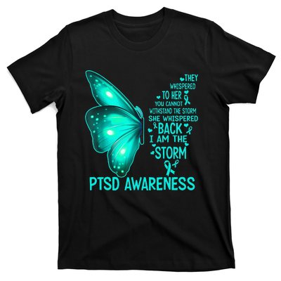 I Am The Storm PTSD Awareness Butterfly T-Shirt