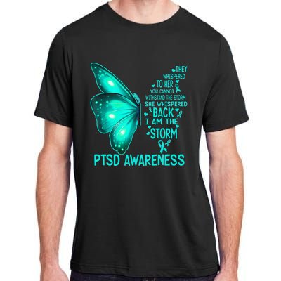 I Am The Storm PTSD Awareness Butterfly Adult ChromaSoft Performance T-Shirt