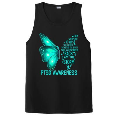 I Am The Storm PTSD Awareness Butterfly PosiCharge Competitor Tank