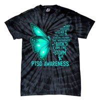 I Am The Storm PTSD Awareness Butterfly Tie-Dye T-Shirt