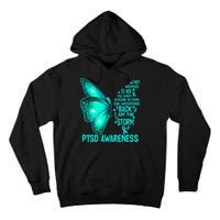 I Am The Storm PTSD Awareness Butterfly Tall Hoodie