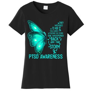 I Am The Storm PTSD Awareness Butterfly Women's T-Shirt