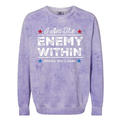 I Am The Enemy Within Colorblast Crewneck Sweatshirt