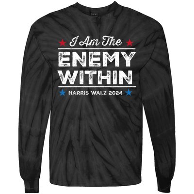 I Am The Enemy Within Tie-Dye Long Sleeve Shirt