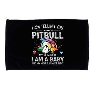 I Am Telling You I'm Not A Pitbull Dog Owners Gifts Microfiber Hand Towel