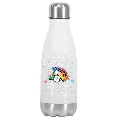 I Am Telling You I'm Not A Pitbull Dog Owners Gifts Stainless Steel Insulated Water Bottle