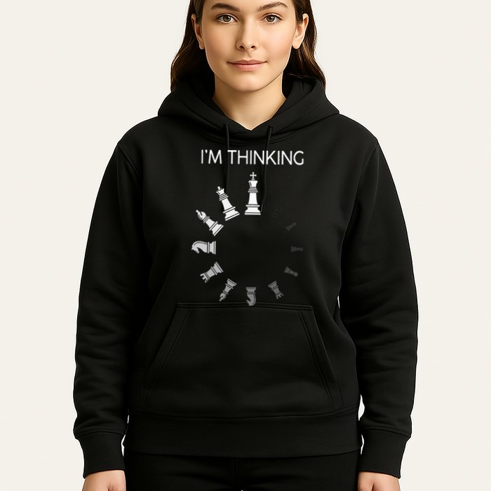 I am Thinking Chess Pieces I'm Thinking Chess Player Lover Hoodie