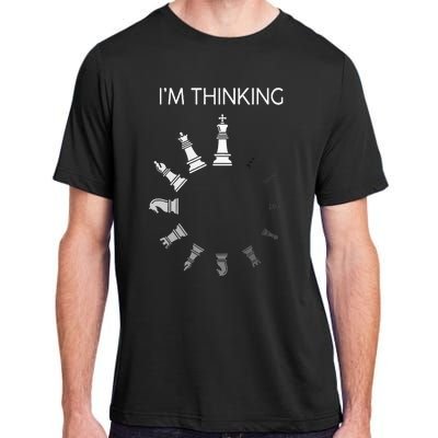 I am Thinking Chess Pieces I'm Thinking Chess Player Lover Adult ChromaSoft Performance T-Shirt