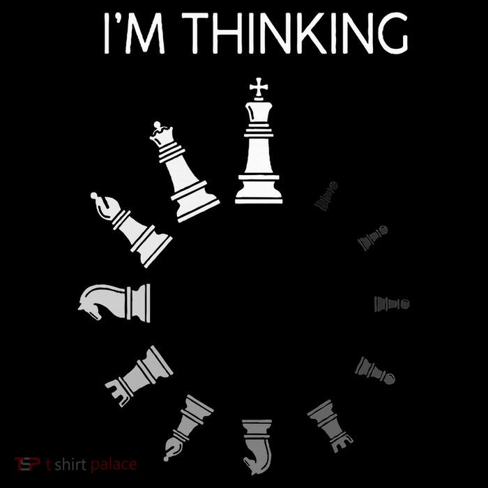I am Thinking Chess Pieces I'm Thinking Chess Player Lover Drawstring Bag