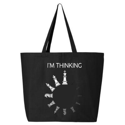 I am Thinking Chess Pieces I'm Thinking Chess Player Lover 25L Jumbo Tote