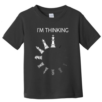 I am Thinking Chess Pieces I'm Thinking Chess Player Lover Toddler T-Shirt