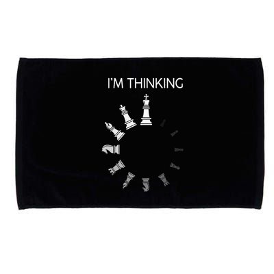 I am Thinking Chess Pieces I'm Thinking Chess Player Lover Microfiber Hand Towel