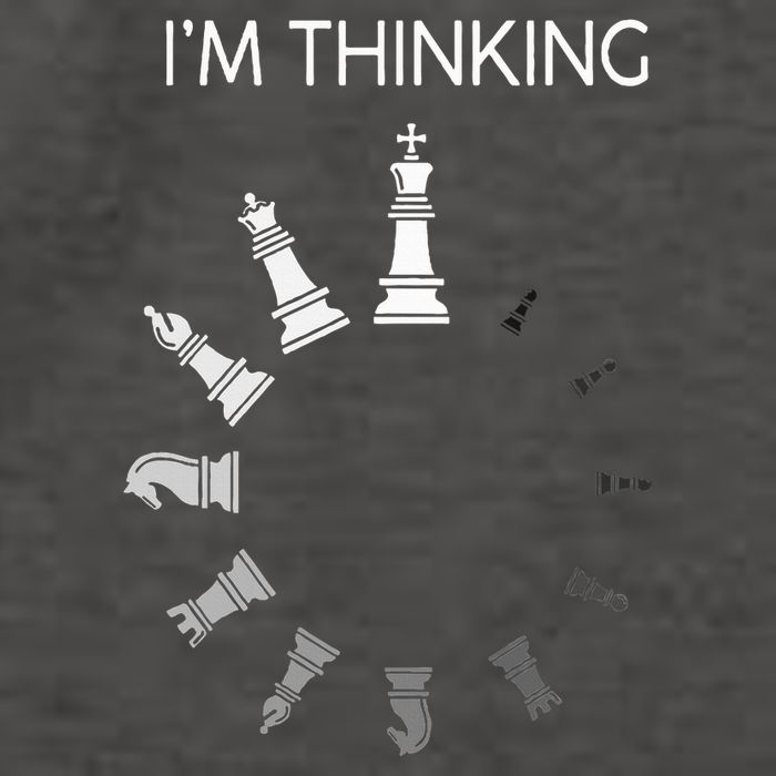 I am Thinking Chess Pieces I'm Thinking Chess Player Lover Vector Backpack