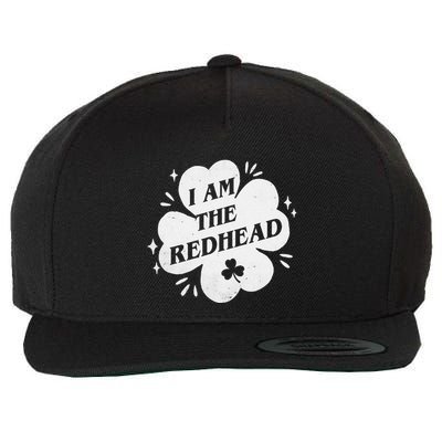 I Am The Redhead Dibs On The Redhead Funny St Patricks Day Wool Snapback Cap
