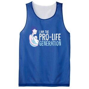 I Am The Prolife Generation Antiabortion Freedom Funny Gift Mesh Reversible Basketball Jersey Tank