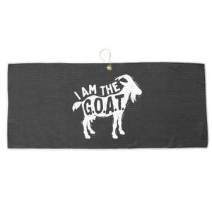 I Am The Goat Farm Animal Lover Rancher Farmer Farming Large Microfiber Waffle Golf Towel