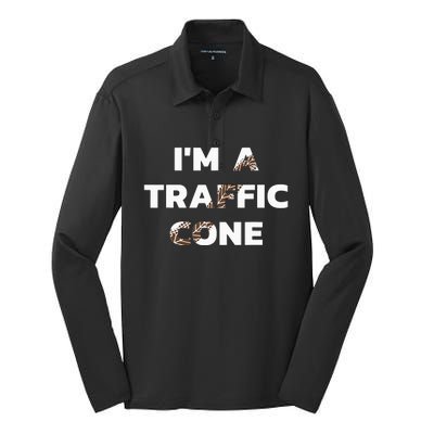 Im A Traffic Cone Adult Costume Silk Touch Performance Long Sleeve Polo