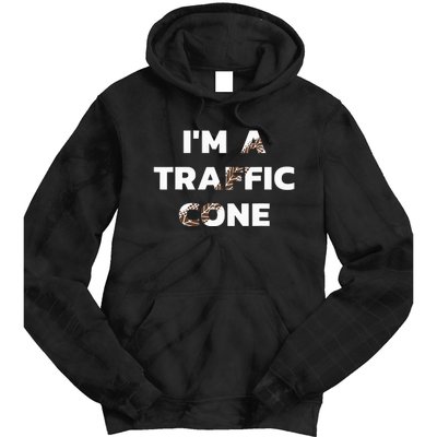 Im A Traffic Cone Adult Costume Tie Dye Hoodie