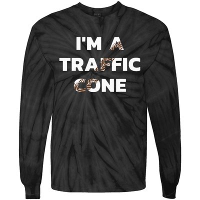 Im A Traffic Cone Adult Costume Tie-Dye Long Sleeve Shirt