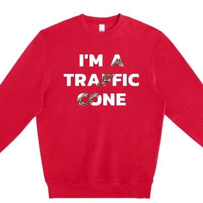 Im A Traffic Cone Adult Costume Premium Crewneck Sweatshirt