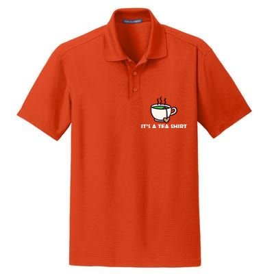 It's A Tea Cool Gift Tea Lover Food Pun Lover Meaningful Gift Dry Zone Grid Polo