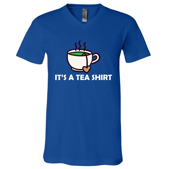 It's A Tea Cool Gift Tea Lover Food Pun Lover Meaningful Gift V-Neck T-Shirt