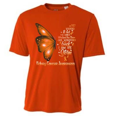 I Am The Storm Ney Cancer Awareness Butterfly Gift Cooling Performance Crew T-Shirt