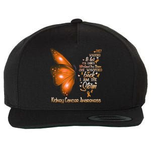 I Am The Storm Ney Cancer Awareness Butterfly Gift Wool Snapback Cap