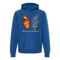 I Am The Storm Ney Cancer Awareness Butterfly Gift Premium Hoodie