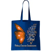 I Am The Storm Ney Cancer Awareness Butterfly Gift Tote Bag