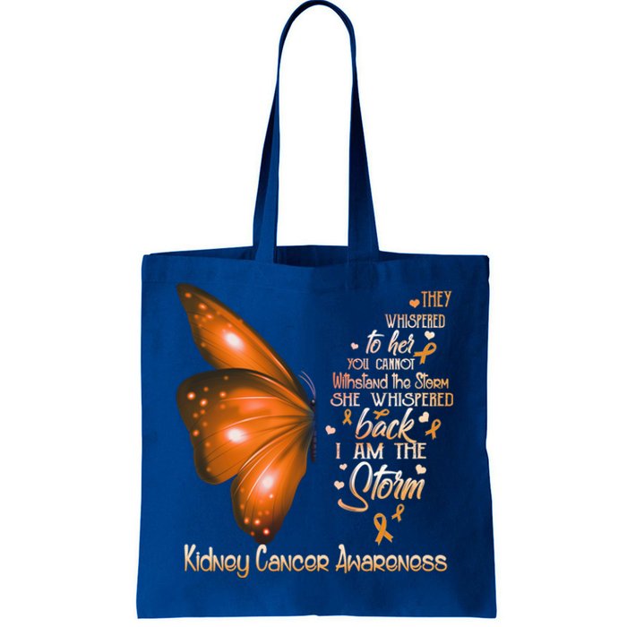 I Am The Storm Ney Cancer Awareness Butterfly Gift Tote Bag