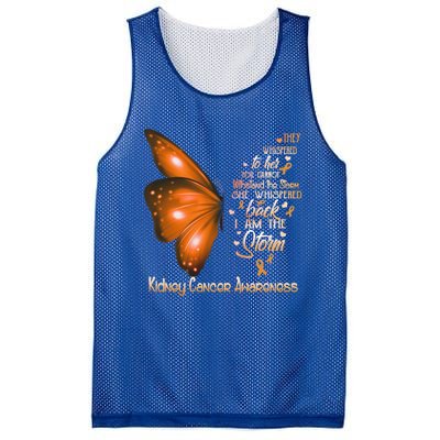 I Am The Storm Ney Cancer Awareness Butterfly Gift Mesh Reversible Basketball Jersey Tank