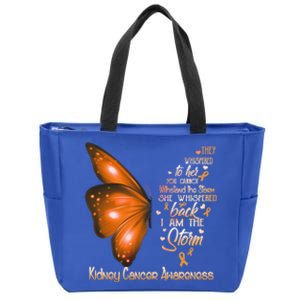 I Am The Storm Ney Cancer Awareness Butterfly Gift Zip Tote Bag