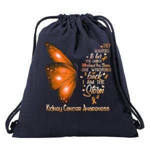 I Am The Storm Ney Cancer Awareness Butterfly Gift Drawstring Bag