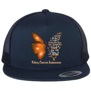 I Am The Storm Ney Cancer Awareness Butterfly Gift Flat Bill Trucker Hat