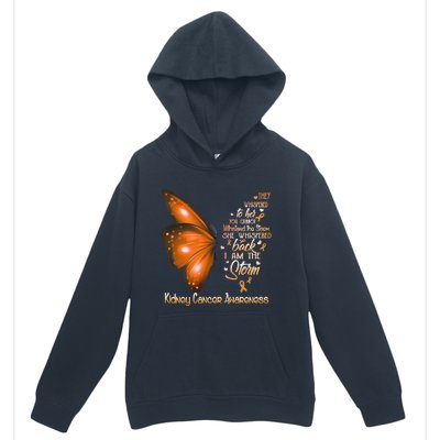 I Am The Storm Ney Cancer Awareness Butterfly Gift Urban Pullover Hoodie