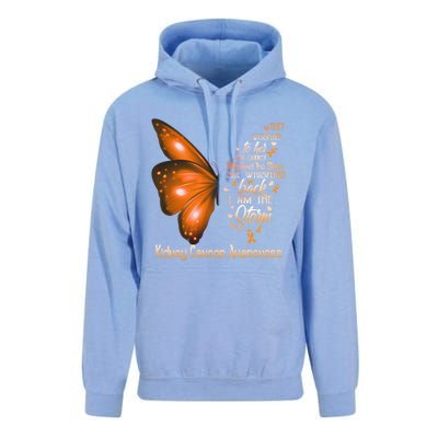 I Am The Storm Ney Cancer Awareness Butterfly Gift Unisex Surf Hoodie