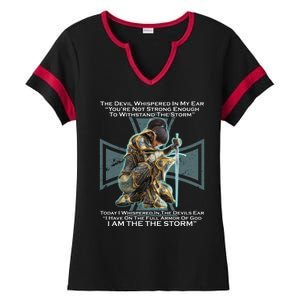 I Am The Storm Female Knight Warrioress Ladies Halftime Notch Neck Tee