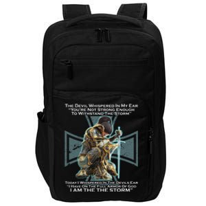 I Am The Storm Female Knight Warrioress Impact Tech Backpack