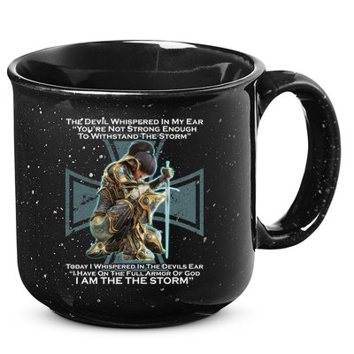 I Am The Storm Female Knight Warrioress 15oz Campfire Ceramic Mug